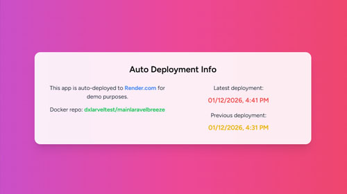 Laravel Breeze Docker Application
